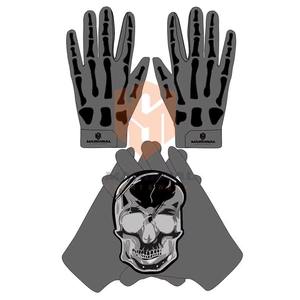 Custom American Football Receiver <b>Gloves</b> Hand Grips Lightweight <b>Silicone</b> Non-Slip Full-Finger Stretch Design Adjustable Hook - Product Image 3