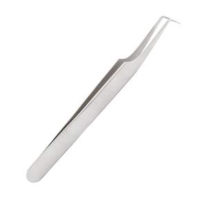 Anti-Slip Stainless Steel Eyelash Extension Tweezers <b>Precision</b> <b>Tool</b> for Eyelash Makeup - Product Image 4