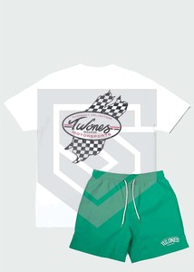 Conjunto de 2 piezas de verano 2025 para hombre, chándal de Fitness informal personalizado con camiseta de manga corta transpirable, pantalones cortos para entrenamiento informal - Product Image 2