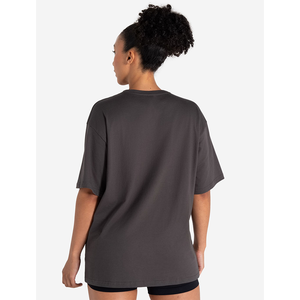 Venta al por mayor Premium gris oscuro de las mujeres Casual Pump Cover Camiseta de manga corta de longitud completa cuello redondo 100% algodón Yoga Fitness Tee - Product Image 2