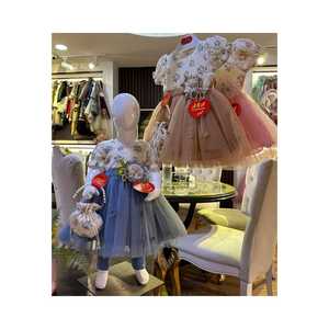 2024 été conceptions bébé belle broderie robe 1 à 6 ans fille robe tensil bordure broderie robes - Product Image 1