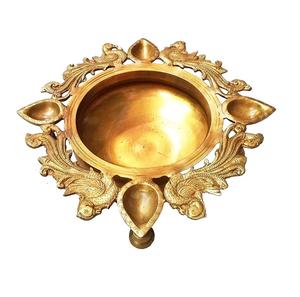 Lot de 3 Urli Diya décoratifs en métal avec laiton pour la décoration intérieure de la maison Bol Diwali Diya pour la décoration intérieure - Product Image 6