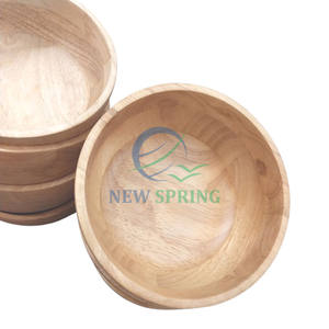 Juego de Tazones de Madera Desechables 100% Ecológicos, Personalizables, Sostenibles, Clásicos, Novedad de Primavera, para Ensaladas, Pasta y Comida - Product Image 2