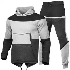 Bán buôn người đàn ông của Tracksuit Breathable Tracksuit, tùy chỉnh thiết kế tracksuits, trùm đầu theo dõi phù hợp với