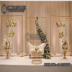 Grand mur de bougies en métal pour mariage - Product Image 6