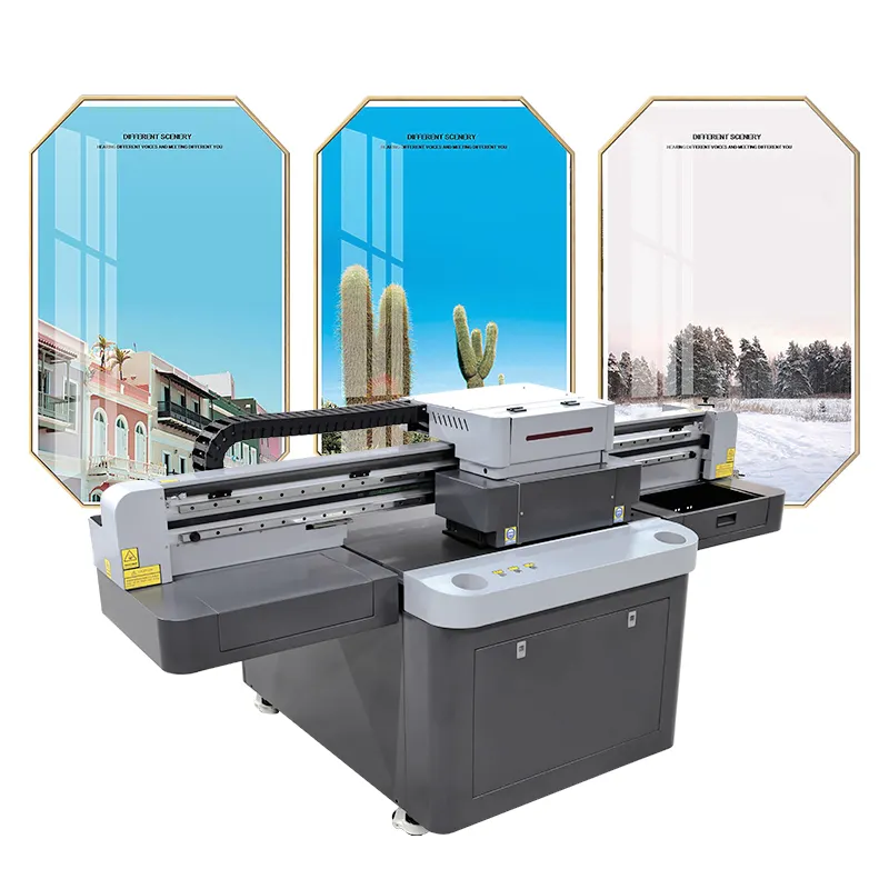 Fornecedor tamanho pequeno impressoras jato de tinta A1 9060 UV impressora plana super desconto uv impressora