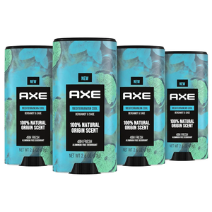 AXE Déodorant stick pour homme Déodorant Méditerranéen Cool Sans Aluminium avec Parfum 100% Origine Naturelle 2.6 Once (Lot de 4) - Product Image 2