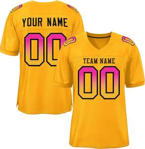 OEM a granel malla de poliéster que absorbe la humedad nombre personalizado y número bordado transpirable juvenil sublimación camisetas de fútbol a granel - Product Image 2