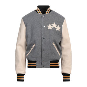 Chaqueta Bomber Varsity de moda | Chaquetas de lana y cuero bordadas personalizadas | Ropa deportiva personalizada Letterman - Product Image 1