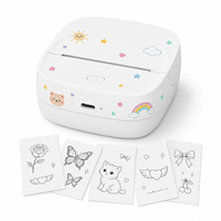 Imprimante portable mini pour tatouages temporaires sans encre, machine à tatouer DIY pour enfants, cadeaux, fêtes, jeux créatifs, en stock