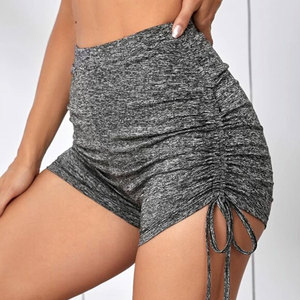 Pantalones cortos con lazo para mujer, ropa deportiva con lazo lateral para verano - Product Image 2