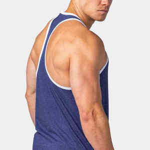 Débardeur pour homme sur mesure, respirant, à séchage rapide, style streetwear, en tissu polyester/coton, couleurs et logo personnalisables - Product Image 4