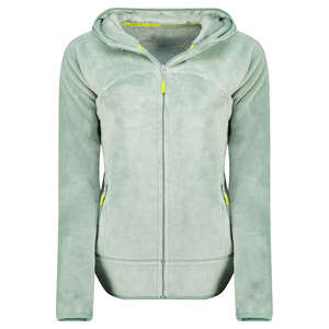 Chaqueta de lana 100% con capucha para mujer, transpirable, a prueba de viento, para viajes, senderismo, Camping, con forro de lino con cremallera completa - Product Image 5