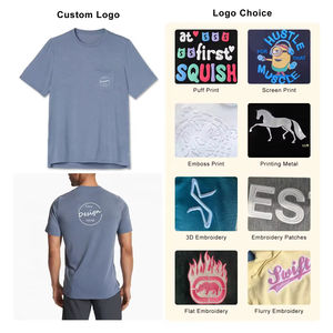 Usine Oem Top Qualité En Gros Fitness Streetwear En Vrac Qualité Homme TShirt Logo Personnalisé Matériel Poches Coton Spandex T-shirts - Product Image 3