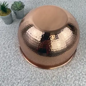 ชามทองเหลืองลายตอกแบบพิเศษ สำหรับตกแต่งบ้านและโรงแรม มีจำหน่ายในราคาขายส่ง - Product Image 5