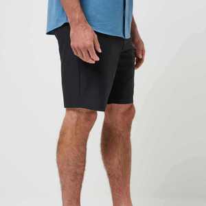 Shorts d'été décontractés pour hommes 100% coton Taille haute Multi-poches Plage Board Coupe ample Couleur unie à la mode - Product Image 3