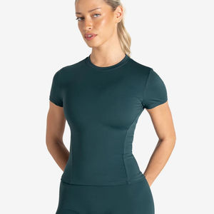 2025 High Quality Women Solid Slim Fit <b>Long</b> Sleeves Women <b>T</b> <b>Shirt</b> for Casual Wear Custom Logo Printed Women <b>T</b> <b>Shirts</b> - Product Image 1