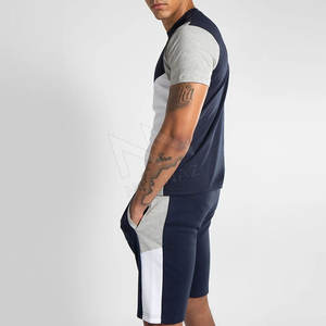 Conjunto de Shorts para Hombre, Cómodo, para Verano, Hecho en Fábrica, Tela de Satén de Algodón/Poliéster, Secado Rápido, Transpirable, Conjunto Deportivo de Dos Piezas - Product Image 3