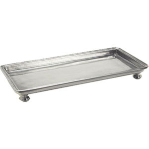 Plato Rectangular de Peltre Hecho a Mano con Asas, Plato Decorativo de Metal para el Hogar, Hoteles y Restaurantes, Precio Razonable - Product Image 2