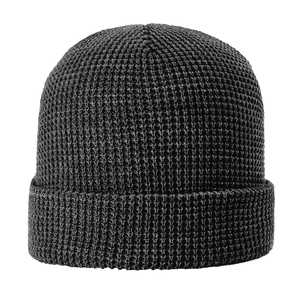Gorros de Punto Tipo Waffle para Hombre y Mujer, Gorros de Invierno con Vuelta, Gorros Lisos, Gorro Tipo Waffle con Vuelta, Gorro de Punto Acogedor, Logotipo Personalizado 2026 - Product Image 1