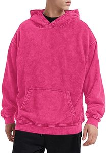 Sweat à capuche acide personnalisé pour hommes de couleur unie en éponge française GSM lourde, sweat à capuche lavé à l'acide avec impression personnalisée pour hommes de haute qualité - Product Image 2