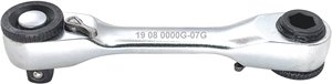 ODM OEM Fabriqué à Taïwan 90T x 87 mmL Poignée à cliquet courte Double tête - Product Image 3