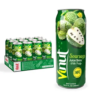 100% Soursop suyu içecek w hamuru | 490ml (24 paketi) VINUT, non-gmo, hiçbir eklenen şeker, toptan tedarikçisi, ücretsiz örnek, OEM ODM