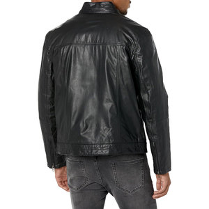 Veste de moto Automne et hiver Veste en cuir Manteau PU décontracté pour hommes - Product Image 4