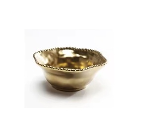 Ustensiles de cuisine Fer Métal Grand Bol de Service Rond avec Design Martelé Argent pour Bol à Salade - Product Image 6