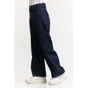 Jeans de Mezclilla Azules de Cintura Alta y Pierna Ancha, Modelo WM-JNS-SS24-017, Estilo Simple y Moderno - Product Image 4