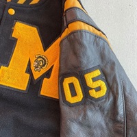 Veste de baseball de rue haute de haute qualité pour hommes Logo personnalisé 3D Patch Badge Broderie Patchwork Lettre Plus Size Varsity Jacket