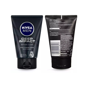Limpiador de Uso Diario para una Piel Suave y Tersa, Nivea Men Deep Impact, Lavado Facial y para Barba, Piel Refrescada - Product Image 1