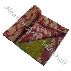 Kantha <b>Quilt</b> Gudari Kantha <b>Quilt</b> Gudari Hot Selling Wholesale Gold Supplier GD1119 Handmade Kantha <b>Quilt</b> Cotton Printed Indian - Product Image 3