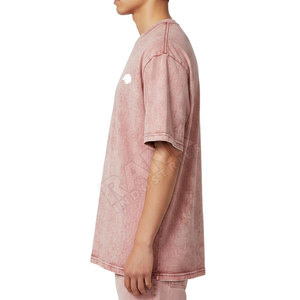 Camisetas de Hombre con Lavado Ácido a Precio Razonable, Diseño de Color Sólido, Personaliza tu Propio Logotipo, Camisetas de Hombre Cómodas con Lavado Ácido - Product Image 3