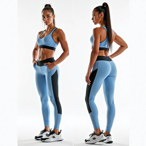 Conjunto de Yoga Personalizado para Mujer de Otoño, Leggings Transpirables sin Costuras, Sujetador Deportivo Cómodo con Estampado, Estilo Urbano de Alta Gama - Product Image 5