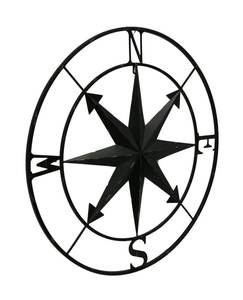 Rose de Vane Murale Intérieure/Extérieure en Métal Décoratif Nautique - Product Image 5