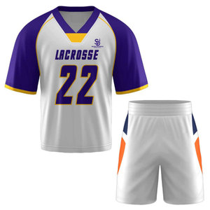 Vente chaude Lacrosse Formation Uniforme Ensemble Évacuation De L'humidité Vêtements De Sport Hommes Lacrosse Uniforme - Product Image 1