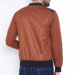 Nouveautés, veste bomber légère imperméable de couleur unique, vente chaude, article frais, style fermeture éclair, vestes bomber tendance pour hommes - Product Image 5