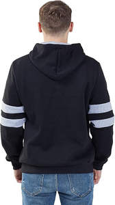 Venta al por mayor de peso pesado de algodón polar con capucha de los hombres de gran tamaño personalizado pulóver ropa casual sudaderas de invierno con capucha cuello impreso - Product Image 2