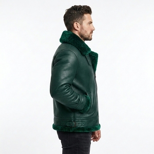 Fabricant de vestes en cuir pour hommes, vente en gros, vêtements d'extérieur décontractés élégants, veste de mode personnalisée, fournisseur de vêtements OEM ODM - Product Image 4