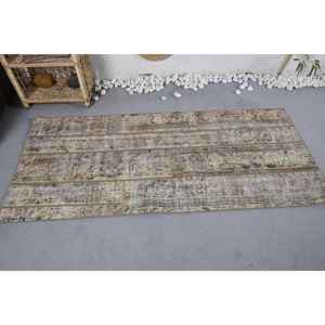 Alfombra rústica de yute de lana Beige, 2,8 pies X 6,3 pies, área de retazos de alta calidad para uso doméstico, dormitorio, pasillo rectangular de látex para adolescentes - Product Image 3