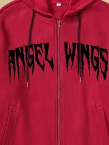 เสื้อกันหนาวผ้าฝ้าย100% สำหรับผู้ชาย, เสื้อฮู้ดโอเวอร์ไซส์ผ้าฟลีซใส่สบายมีปกพิมพ์ลายสำหรับฤดูหนาว - Product Image 5