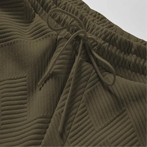 Vêtements de sport pour hommes plaine fermeture éclair à capuche pantalons de survêtement ensembles hommes deux pièces correspondant survêtements 2025 - Product Image 6