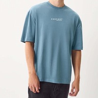 Camisetas de algodón jersey de alta calidad Perfect Industry para hombre, diseño de logotipo personalizado, impresión, camisetas lisas de punto extragrandes.