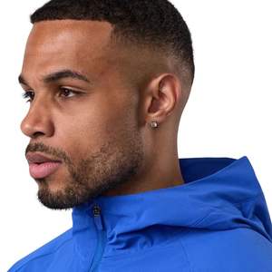 Blue Windbreaker Jacket <b>Lightweight</b> Water Resistant Outdoor Running Training <b>Coat</b> for Men and <b>Women</b> All Season Wear - Product Image 3