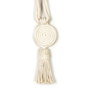 Corbata de cortina de borla de algodón en espiral, corbata de cortina elegante Bohemia - Product Image 2