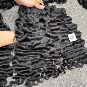 ผมดิบเป็นลอนลึกสำหรับผมที่ทำจากขนสัตว์100% ผมคนจากกัมพูชา - Product Image 2