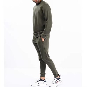 Sudaderas con capucha y chándal para hombre, chándales de lana de algodón 100%, conjunto de chándal con capucha y estampado personalizado para correr - Product Image 3