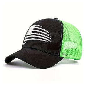 Casquette de camionneur Urban Puff brodée, dos en maille respirante, ajustement réglable, parfaite pour les tenues décontractées et les activités de plein air - Product Image 5