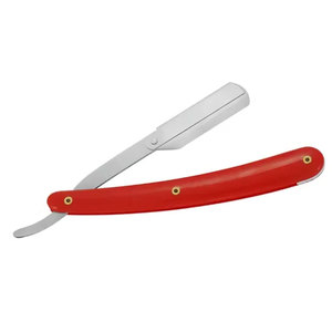 Rasoirs en acier à manche droit en plastique pour barbier Rasoir pliant Rasoir en métal à bord vintage pour hommes - Product Image 4